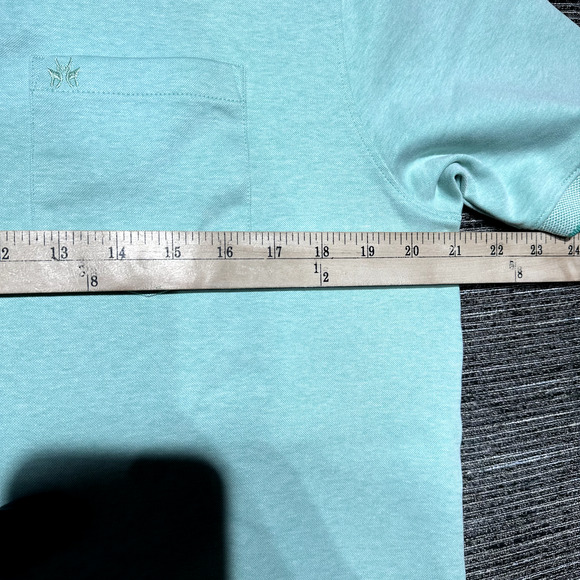 Crimsoune Club Polo Shirt Men's L Green Mint Short Sleeve Golf - Picture 9 of 12